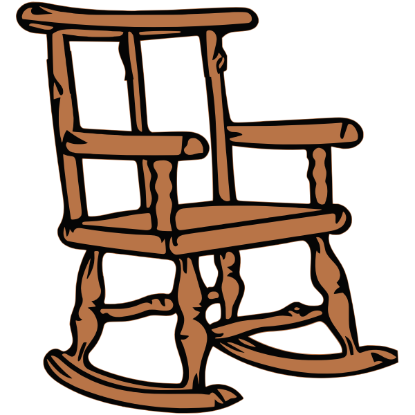 Garden Rocking Chair PNG Image