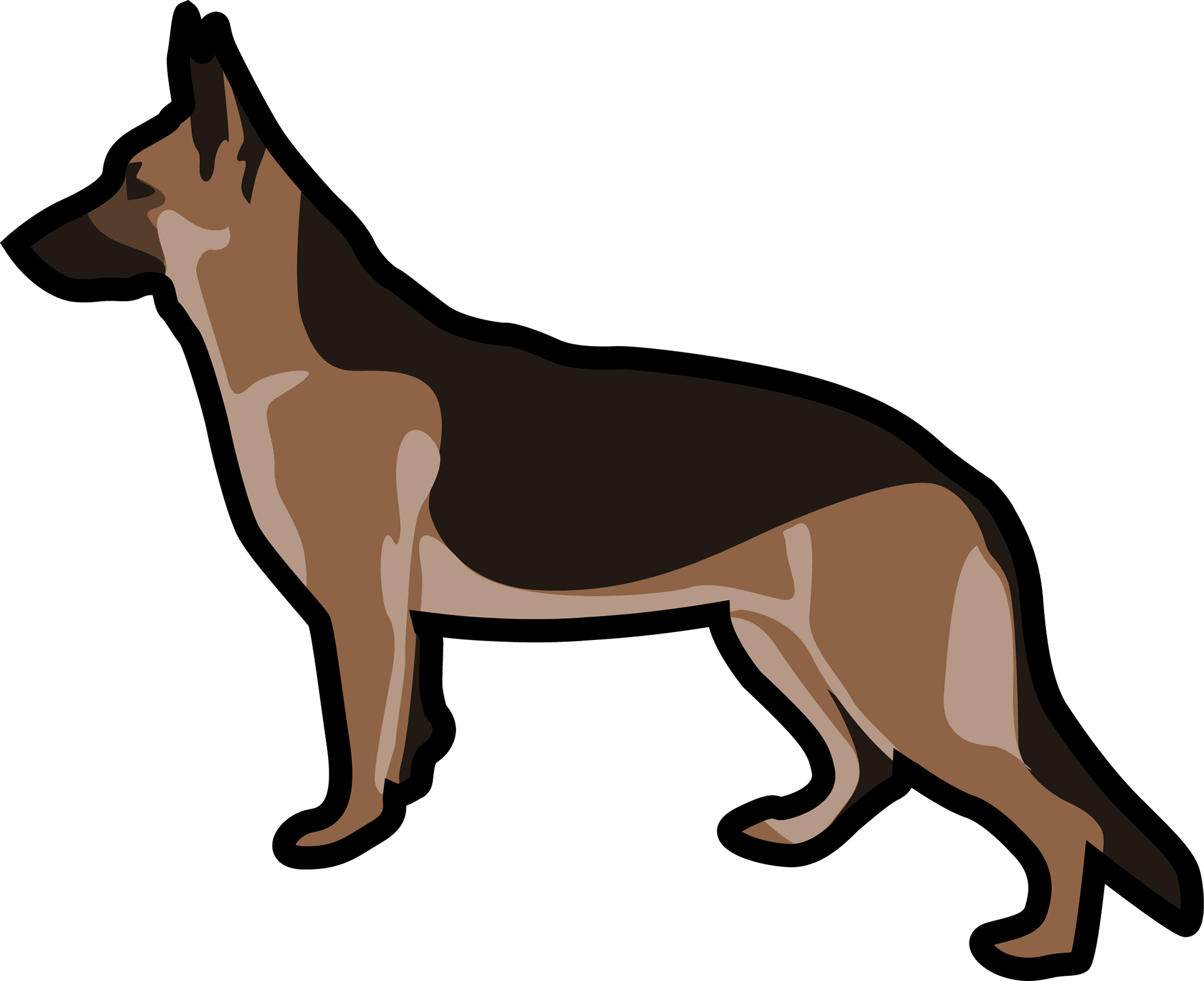 German Shepherd Transparent Isolated Images PNG
