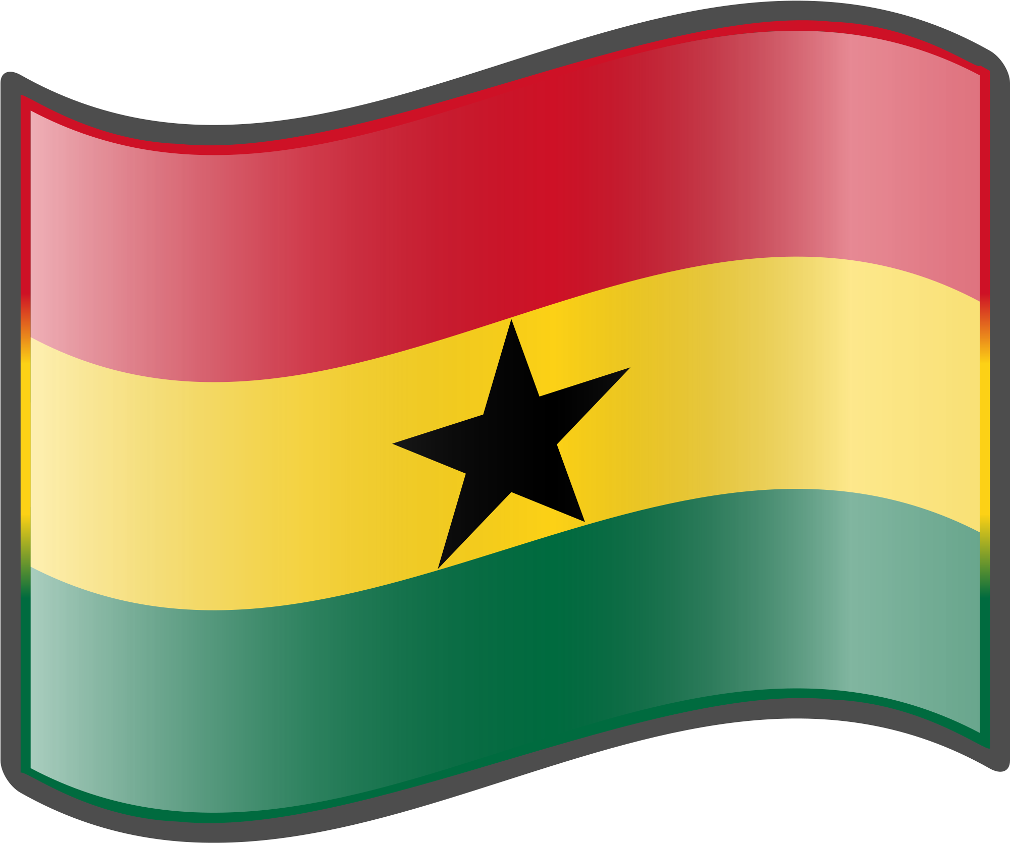 Ghana Flag PNG Isolated Photos