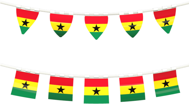 Ghana Flag PNG Transparent