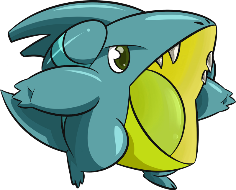 Gible Pokemon PNG Isolated Pic