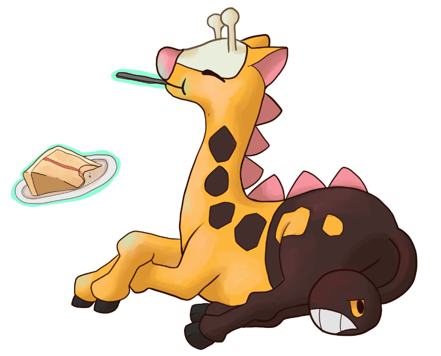 Girafarig Pokemon PNG Transparent