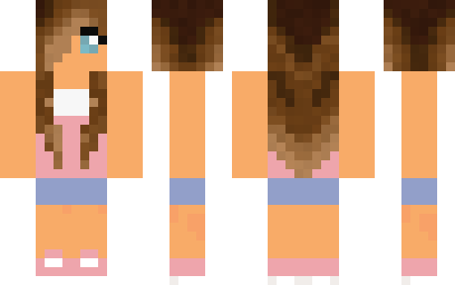 Girl Minecraft Skins Download PNG Image