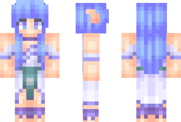Girl Minecraft Skins PNG Isolated File