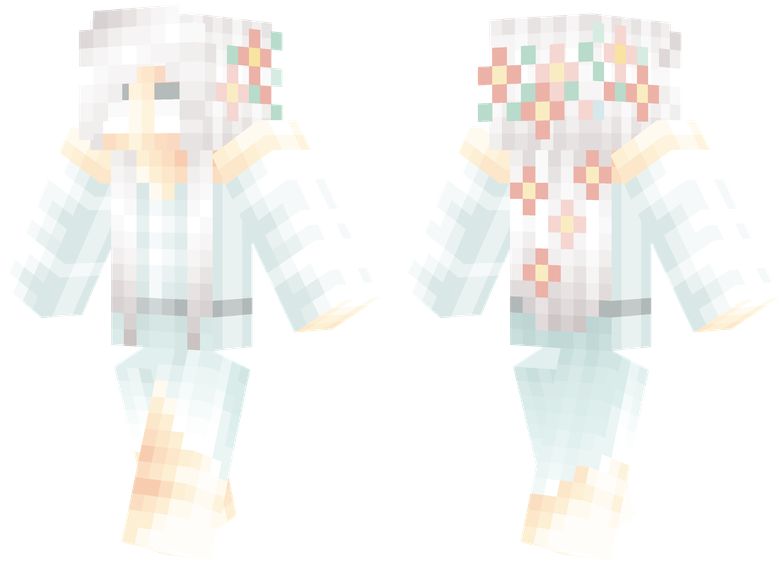 Girl Minecraft Skins PNG Isolated Pic