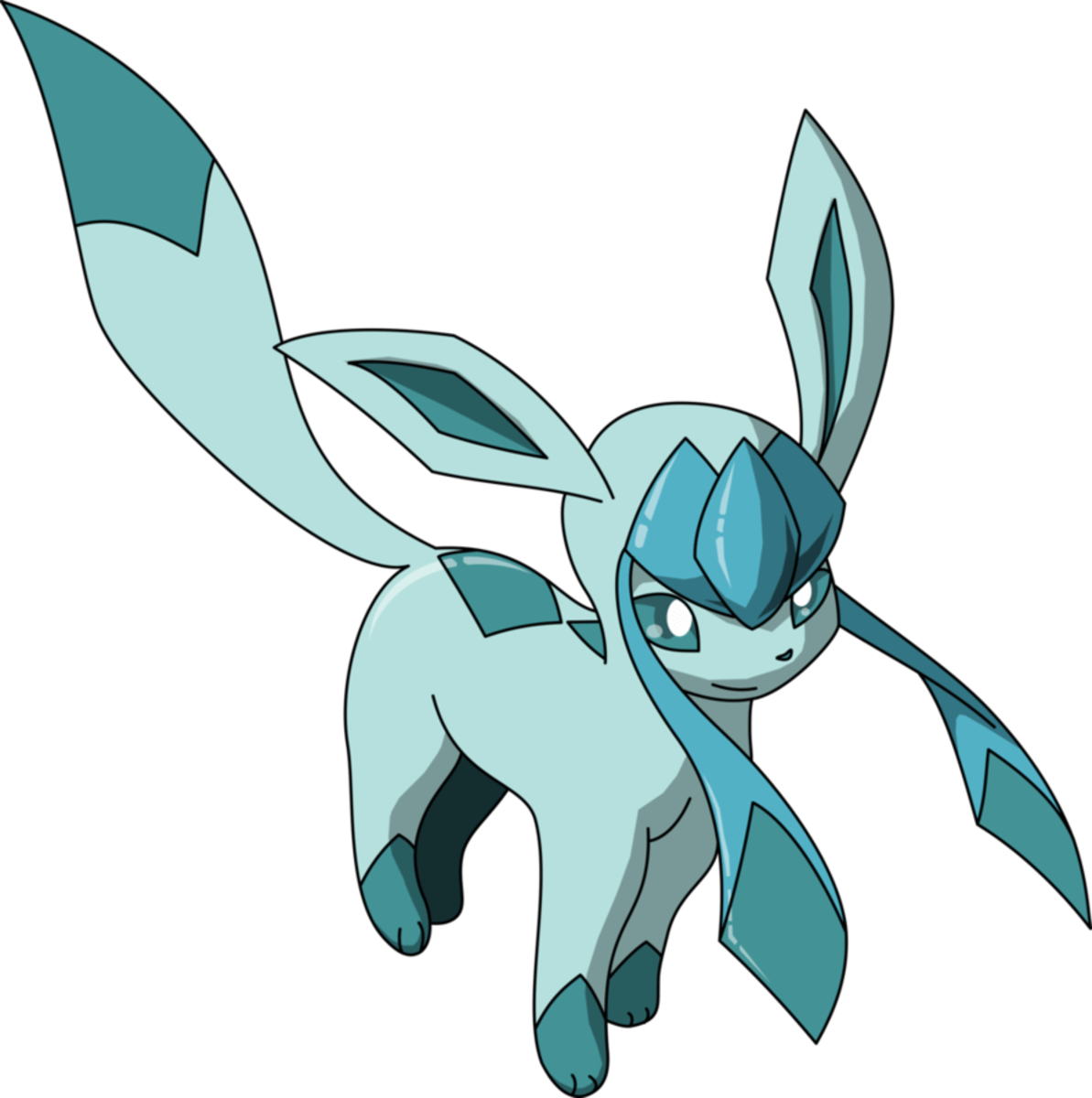 Glaceon Pokemon PNG Isolated Picture