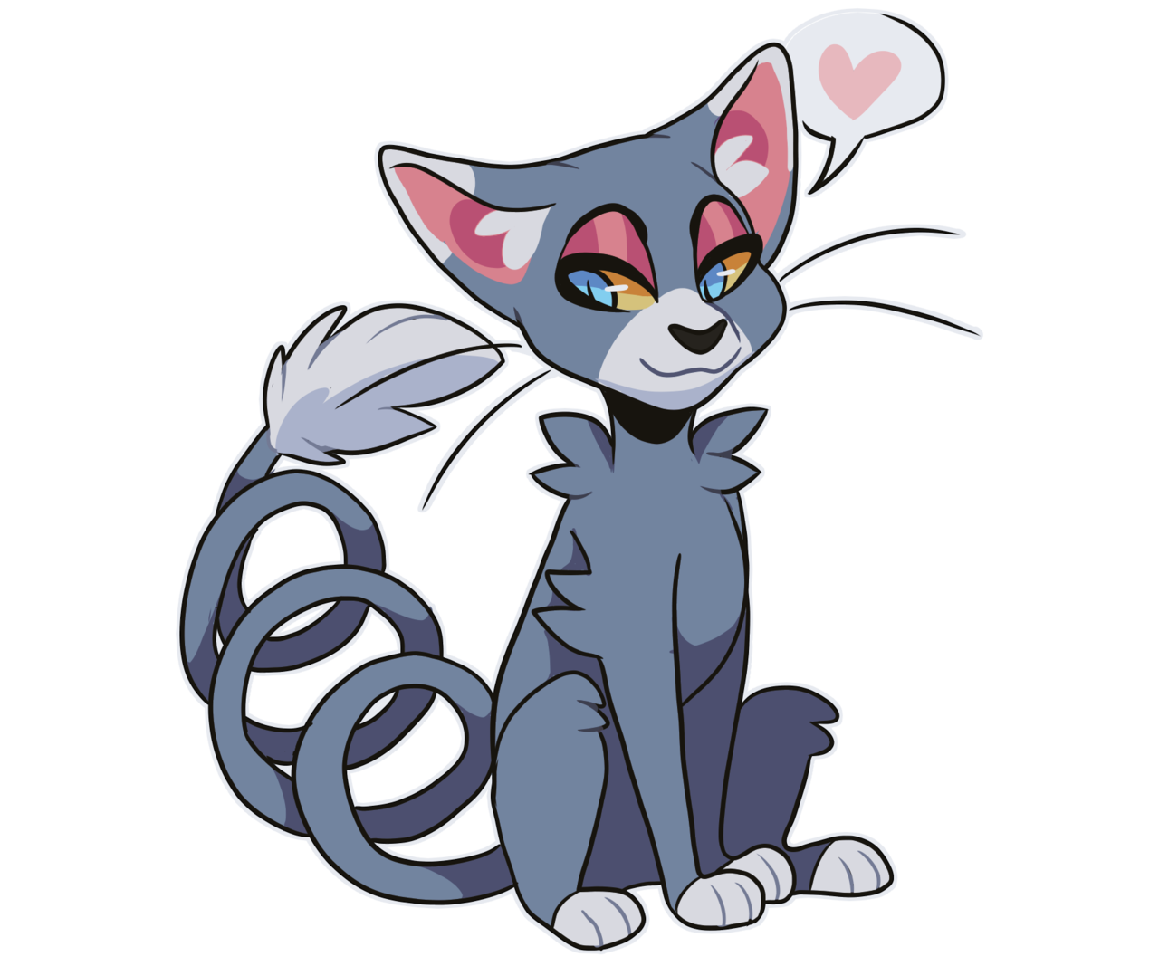 Glameow Pokemon PNG HD Isolated