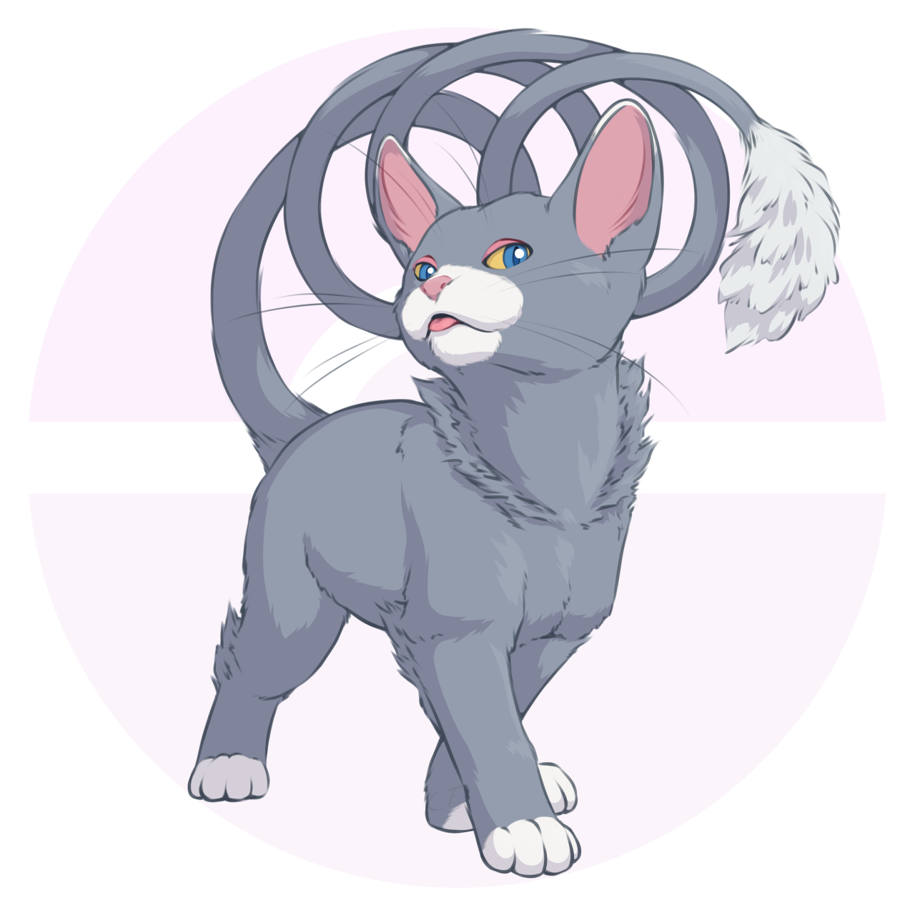 Glameow Pokemon PNG Isolated HD