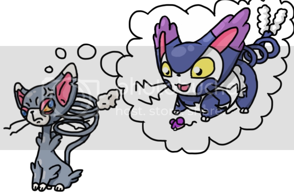 Glameow Pokemon PNG Isolated Pic