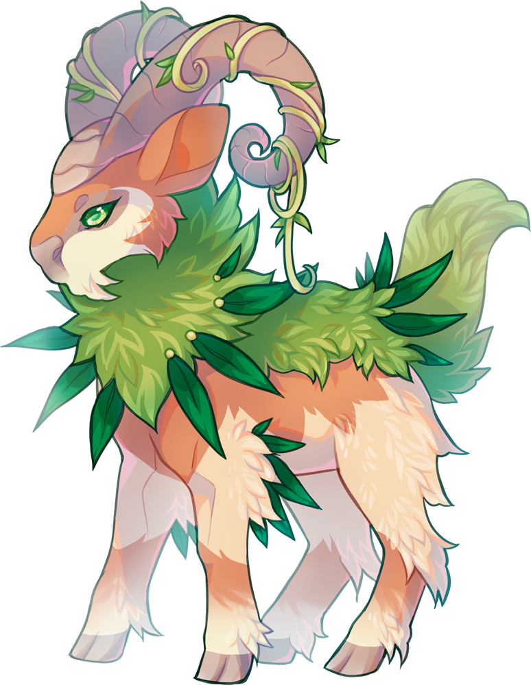 Gogoat Pokemon PNG Isolated Picture
