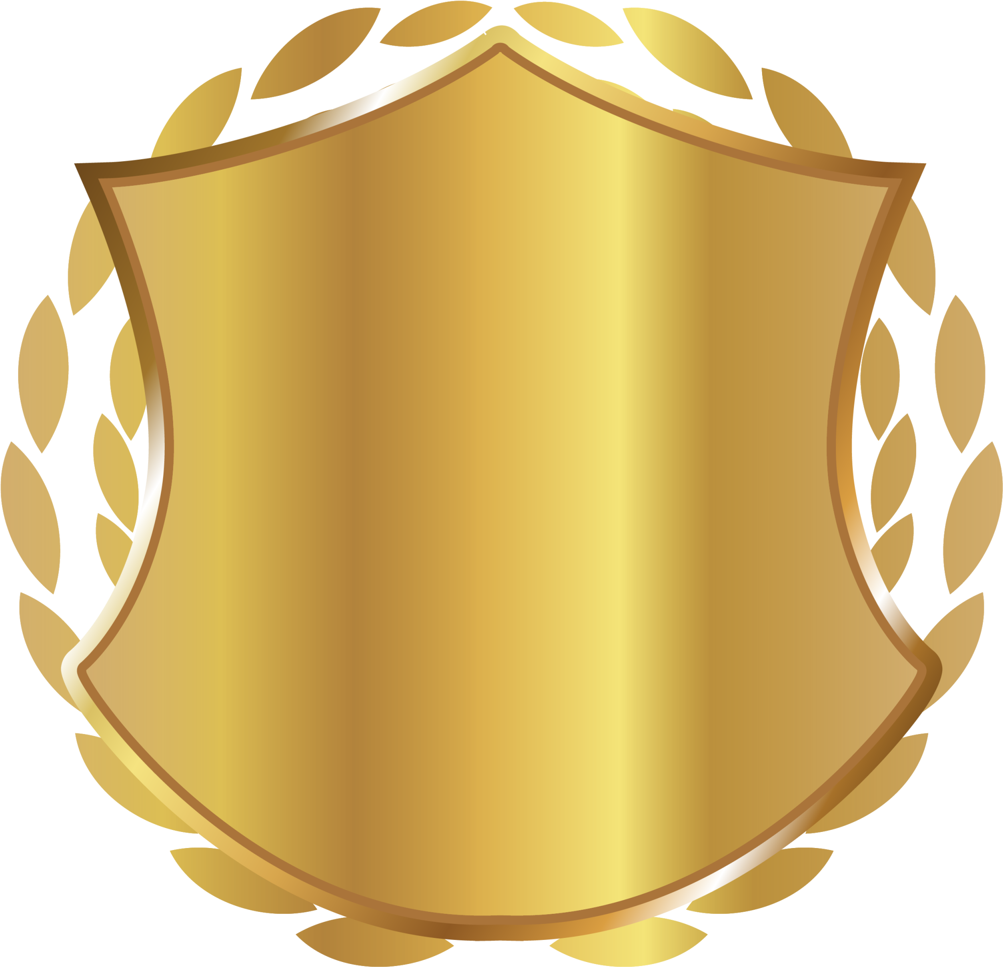 Golden Decoration PNG Isolated File