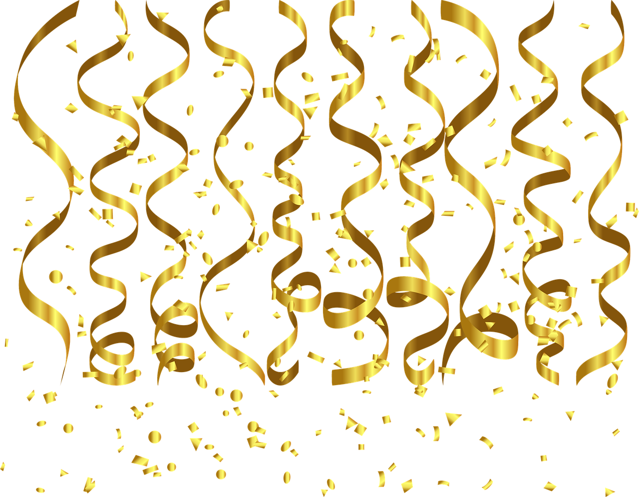 Golden Decoration PNG Isolated HD