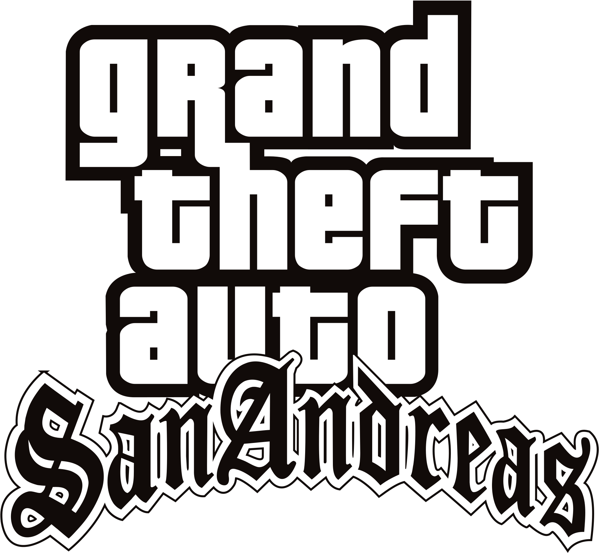 Grand Theft Auto San Andreas Logo PNG Photo
