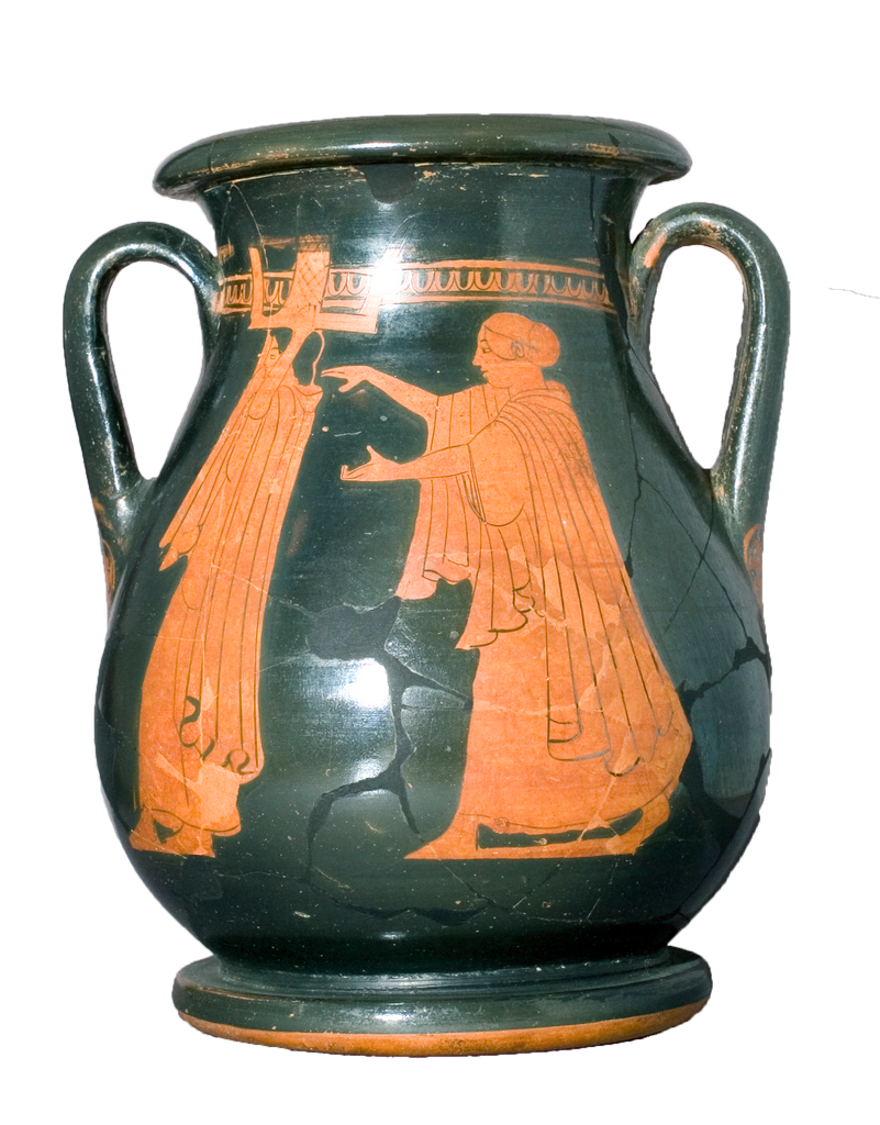 Greek Pottery Art PNG