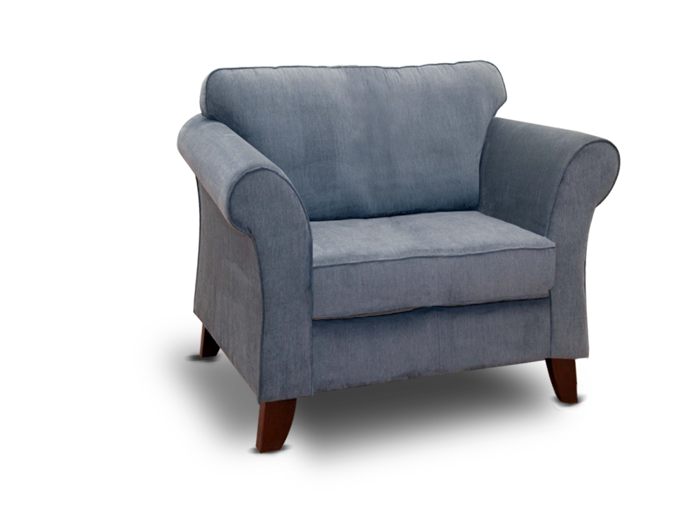 Grey Armchair PNG Pic