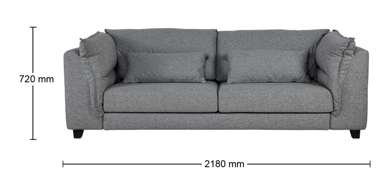 Grey Fabric Sofa PNG Pic