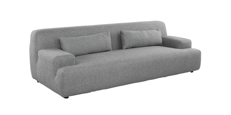 Grey Fabric Sofa PNG