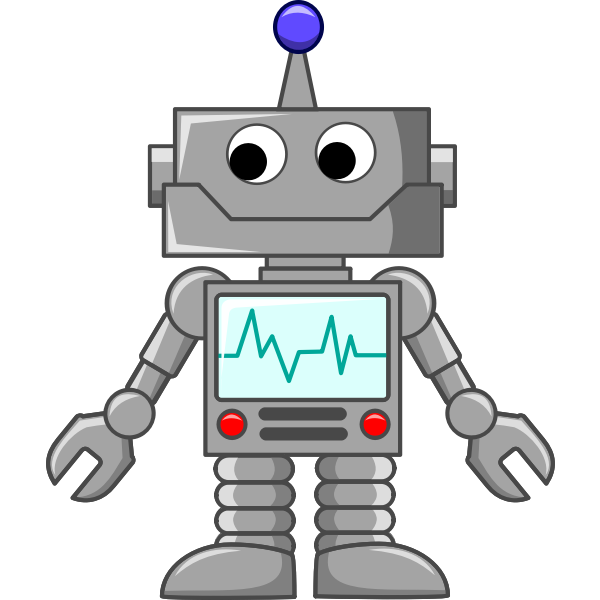Grey Robot PNG HD