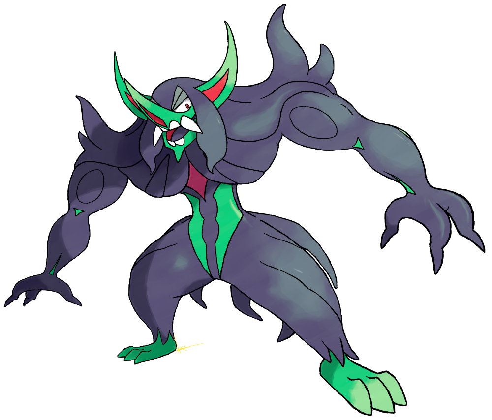 Grimmsnarl Pokemon PNG Isolated Clipart