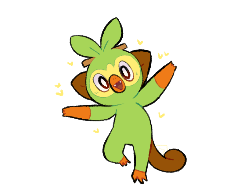 Grookey Pokemon PNG Isolated Clipart