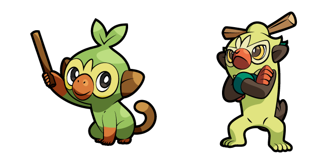 Grookey Pokemon PNG Isolated Picture