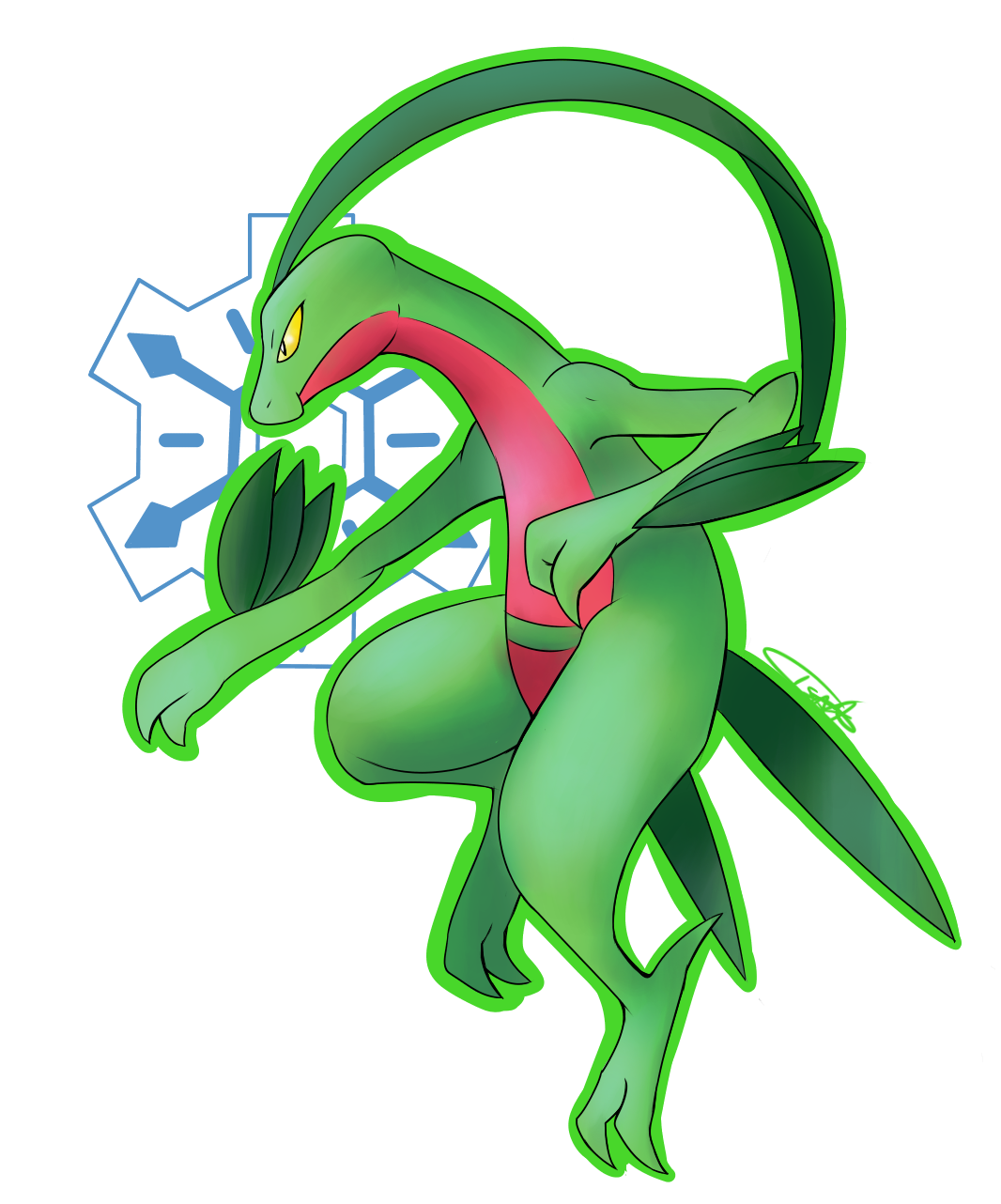 Grovyle Pokemon PNG HD Isolated