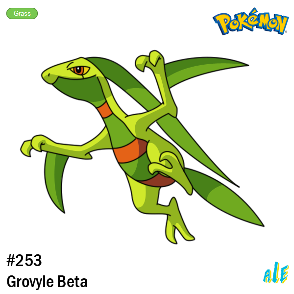 Grovyle Pokemon PNG Isolated Pic