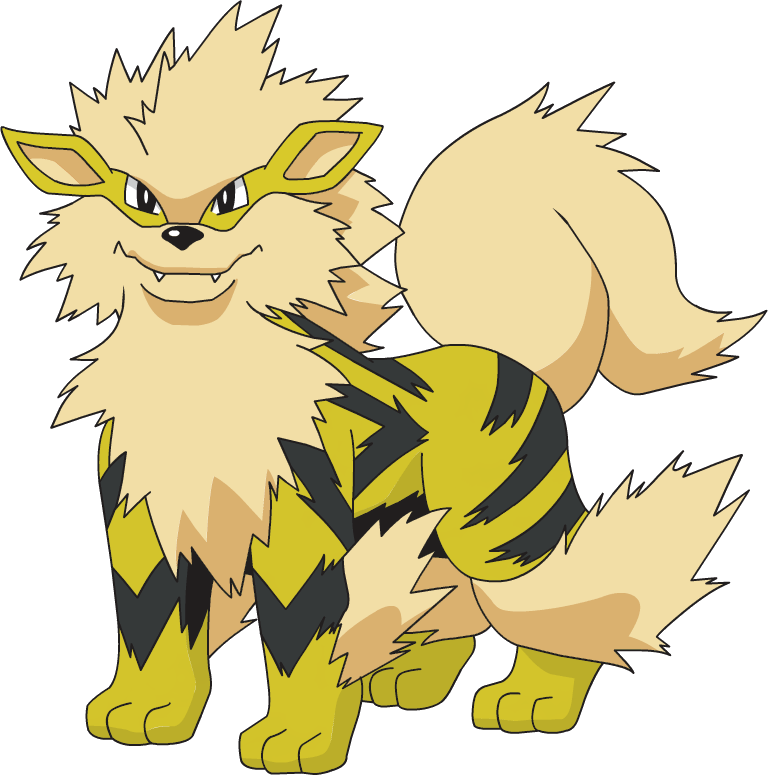 Growlithe Pokemon PNG Isolated Picture