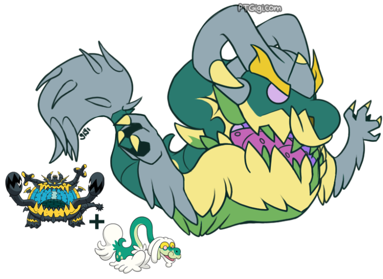 Guzzlord Pokemon PNG Isolated Photo