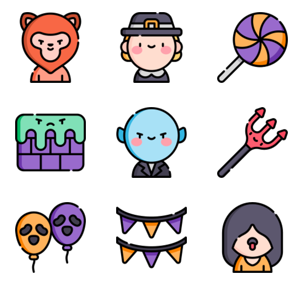 Halloween App Icons Download PNG Image