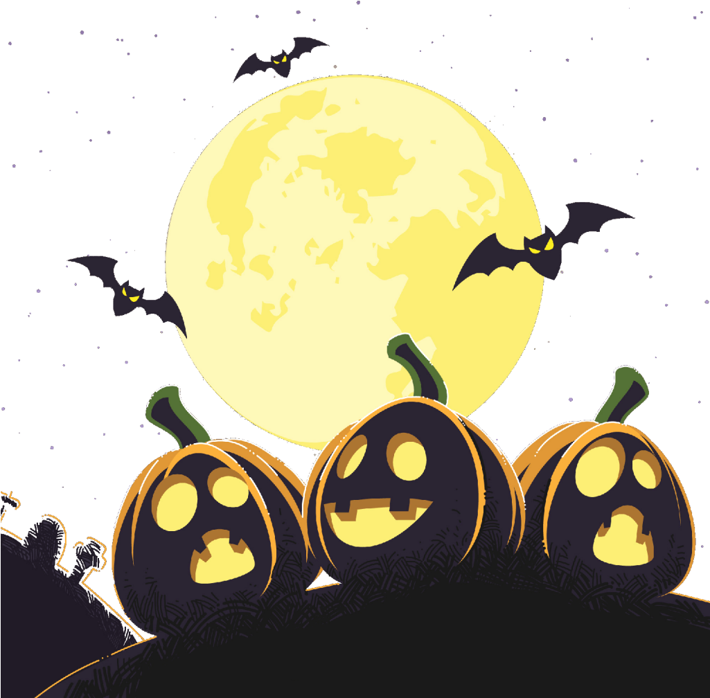 Halloween Background PNG Isolated Photos