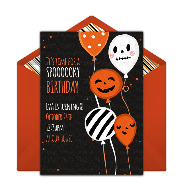 Halloween Birthday Party PNG Photos