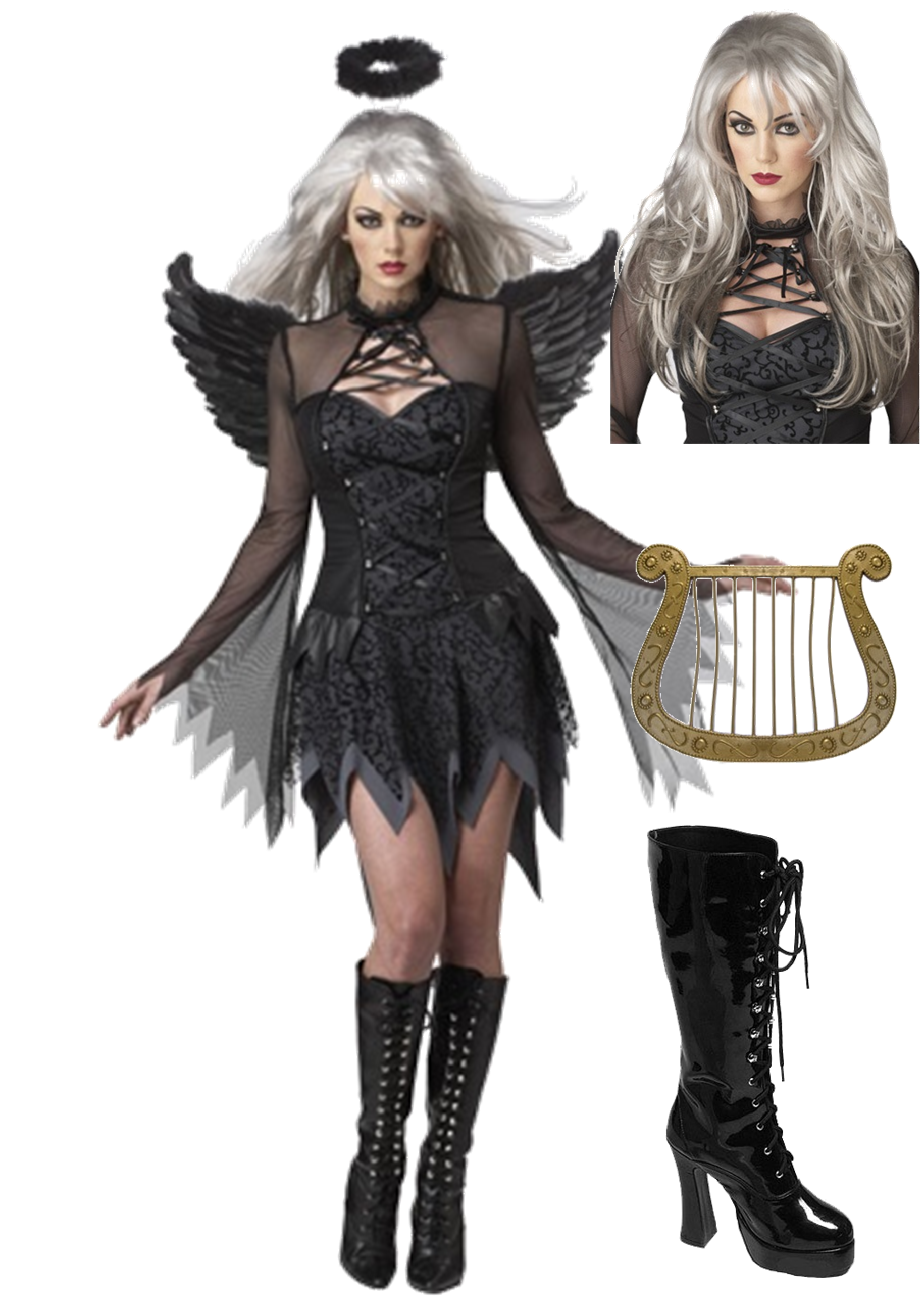 Halloween Costumes Angel PNG Isolated HD
