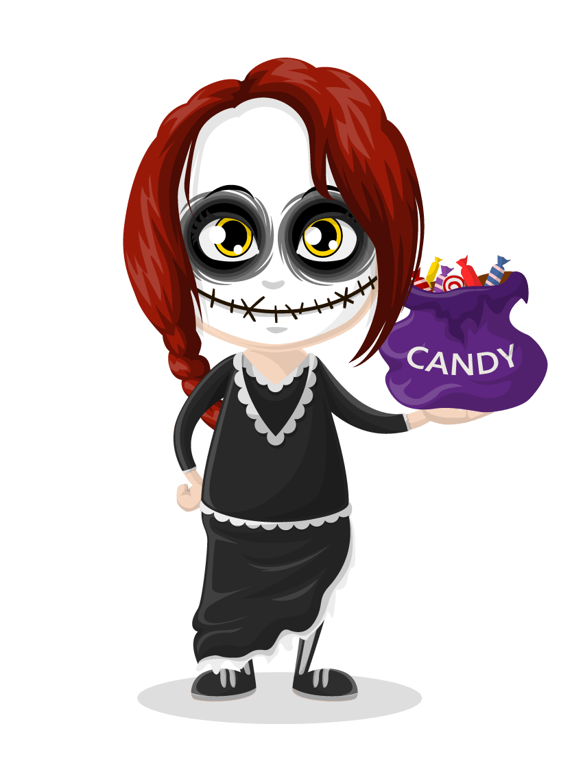 Halloween Costumes Anime PNG Isolated Pic