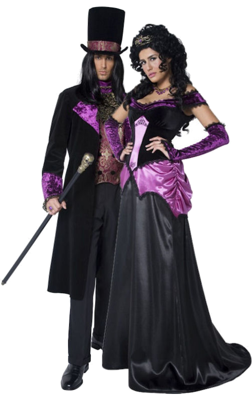 Halloween Costumes Couples PNG Image