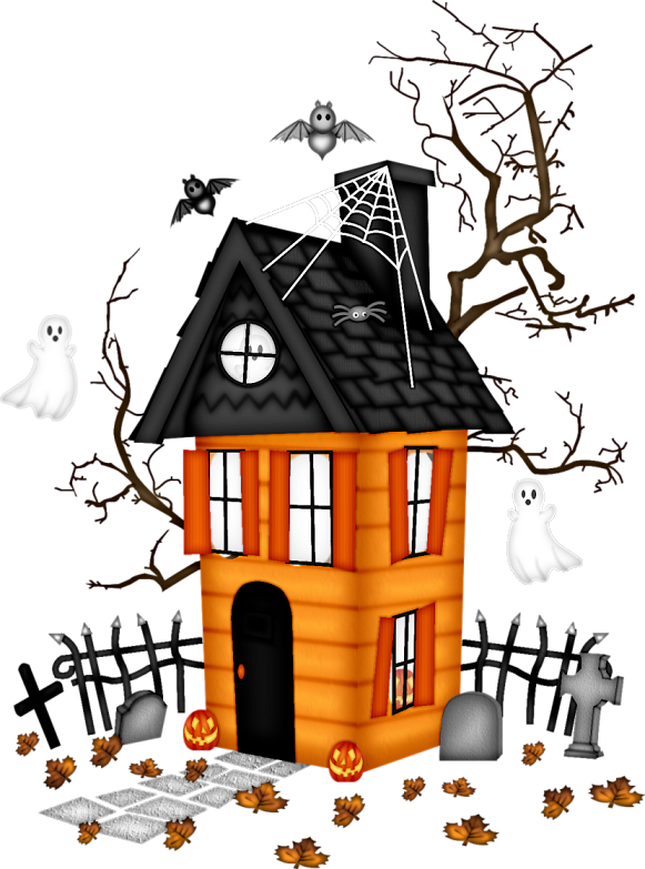 Halloween Gingerbread House PNG Clipart