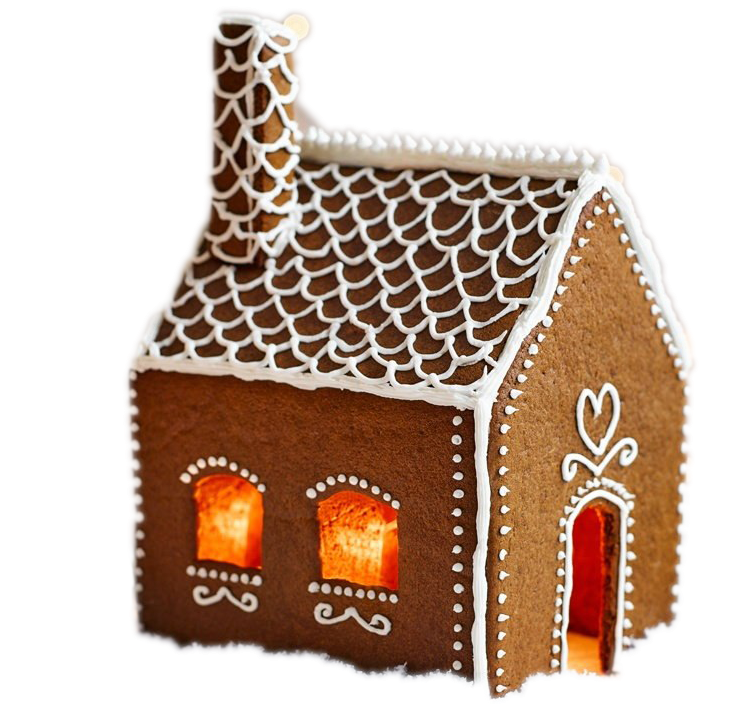 Halloween Gingerbread House PNG Photo