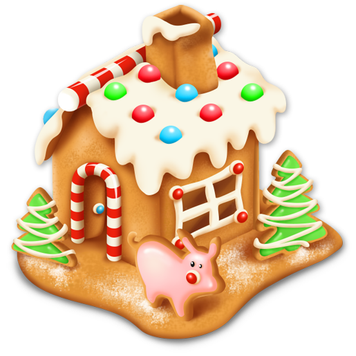 Halloween Gingerbread House PNG Pic
