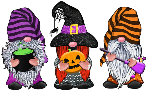 Halloween Gnomes PNG Isolated Pic