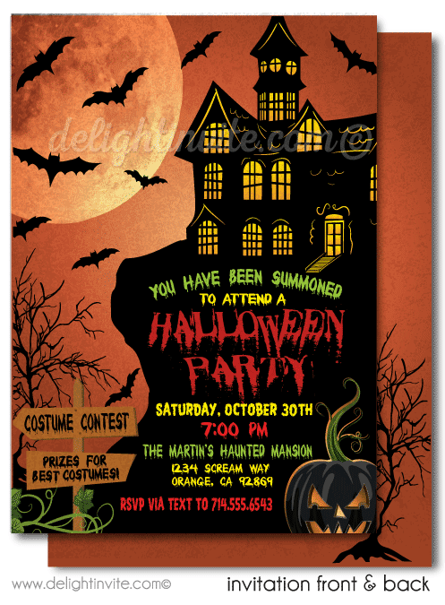 Halloween Invitations PNG Image