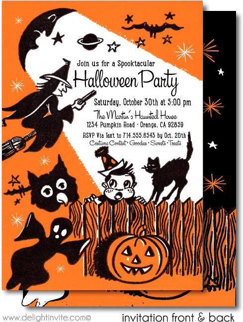 Halloween Invitations PNG Isolated File