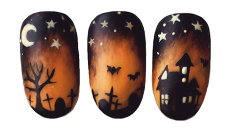 Halloween Nail Stickers PNG Isolated HD