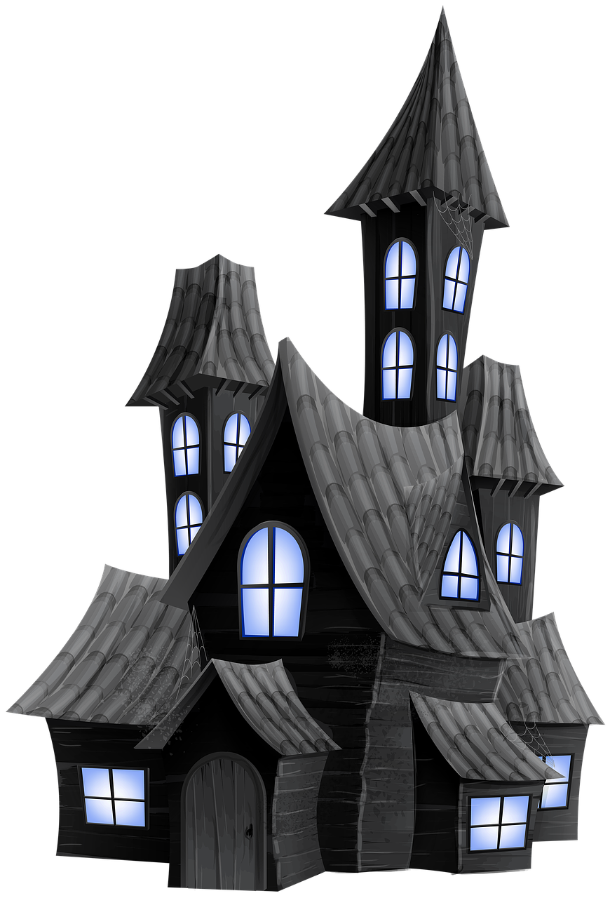 Halloween Village Houses PNG File