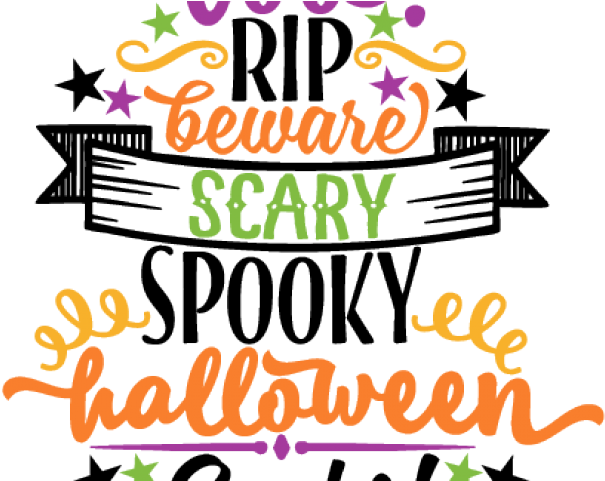 Halloween Words PNG Isolated File
