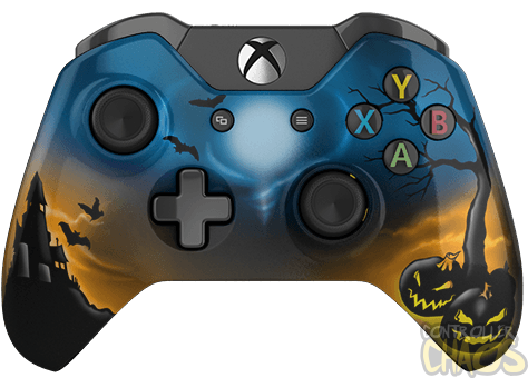 Halloween Xbox Controller PNG File