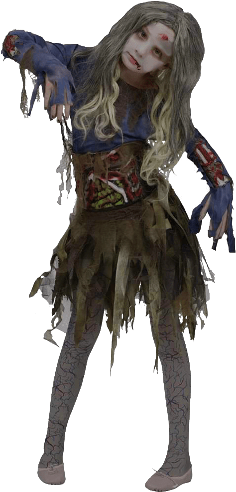Halloween Zombie Costume PNG HD Isolated