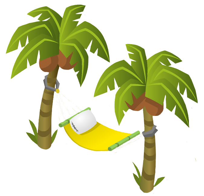 Hammock And Palm Trees PNG Photos