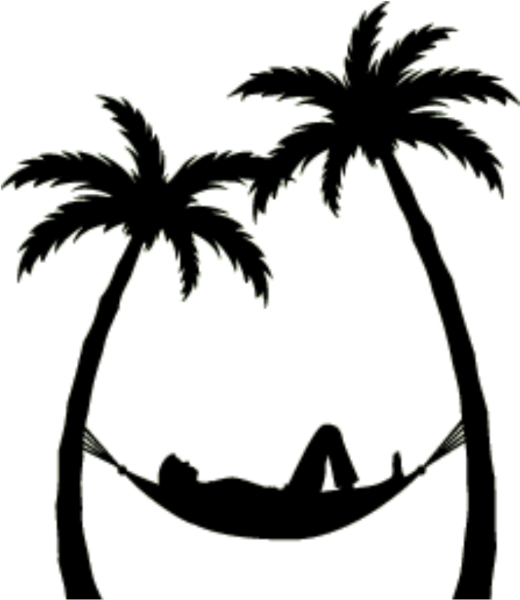 Hammock And Palm Trees PNG Pic