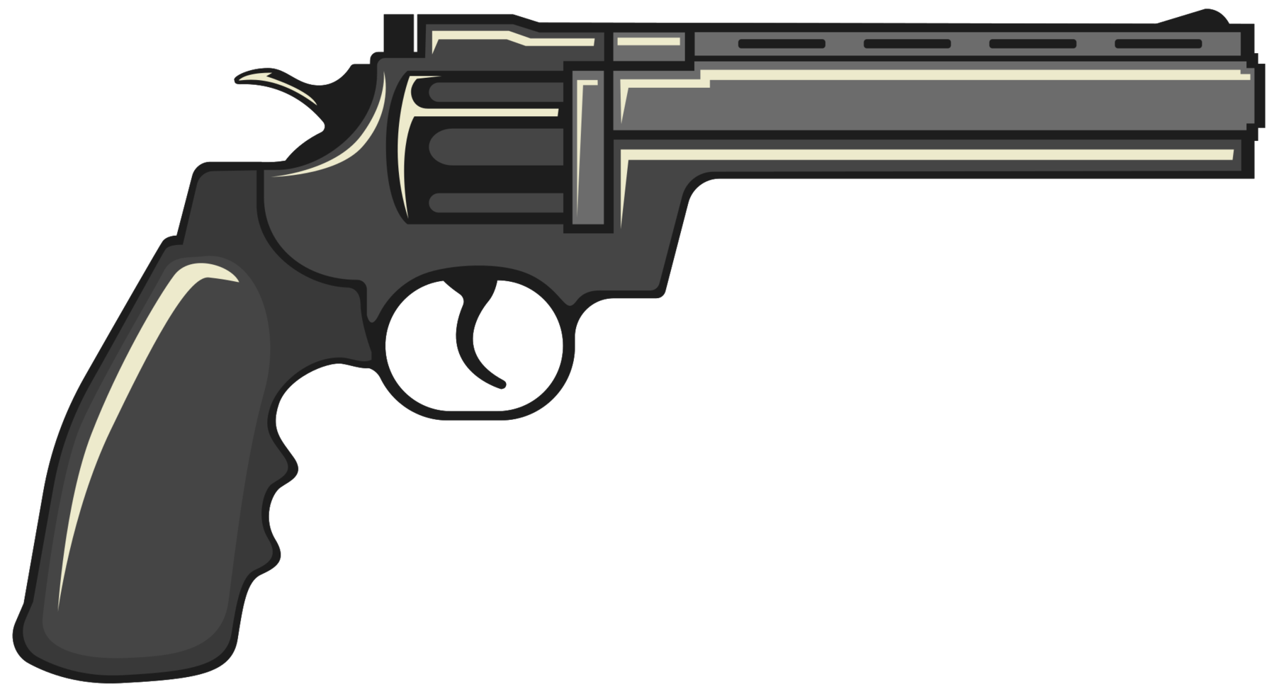 Handgun Background Isolated PNG