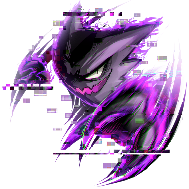 Haunter Pokemon PNG Isolated Clipart